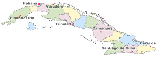 キューバ地図
